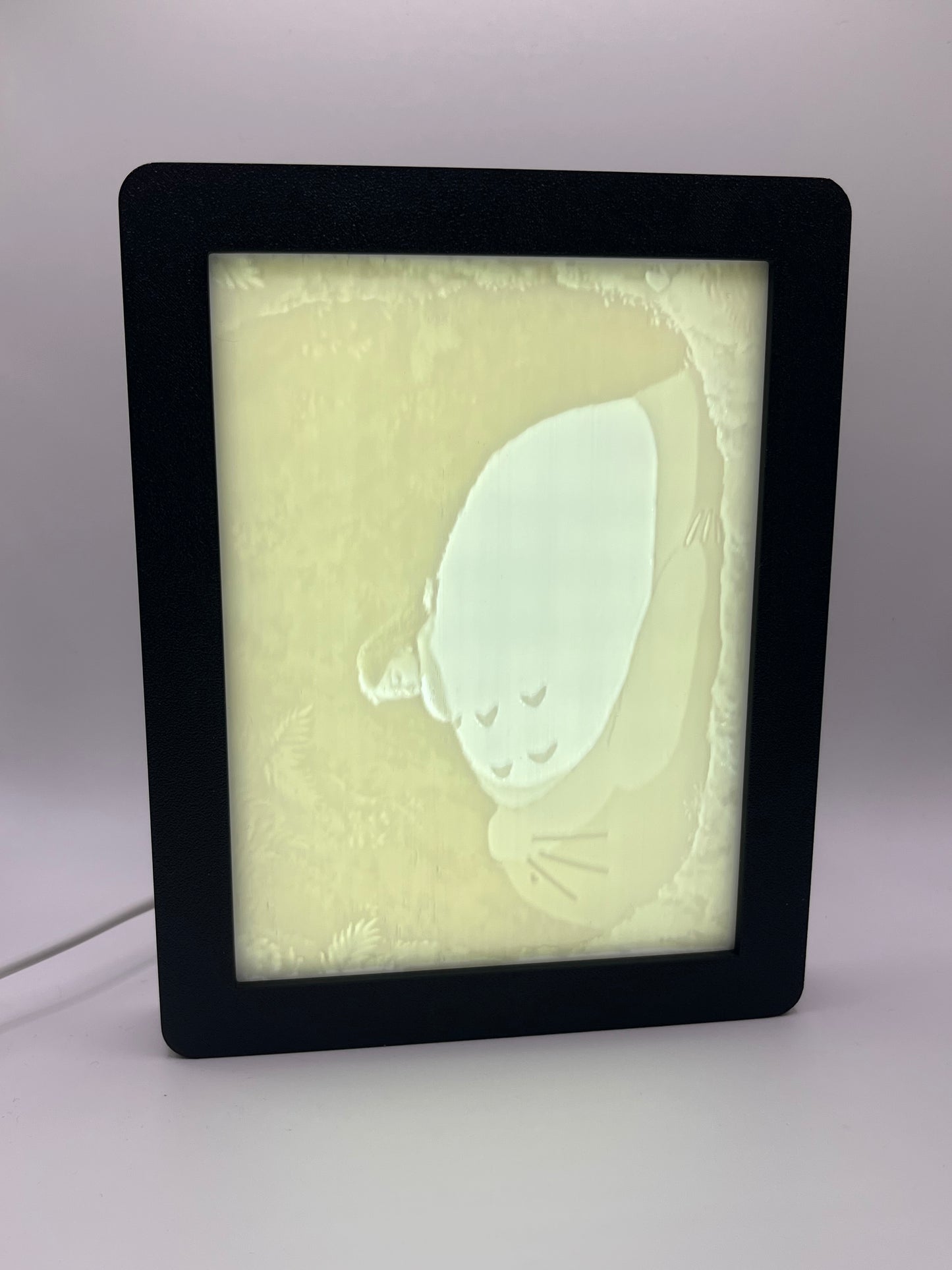 Lithophane in verlichte kader – laat jouw herinnering stralen, dag en nacht