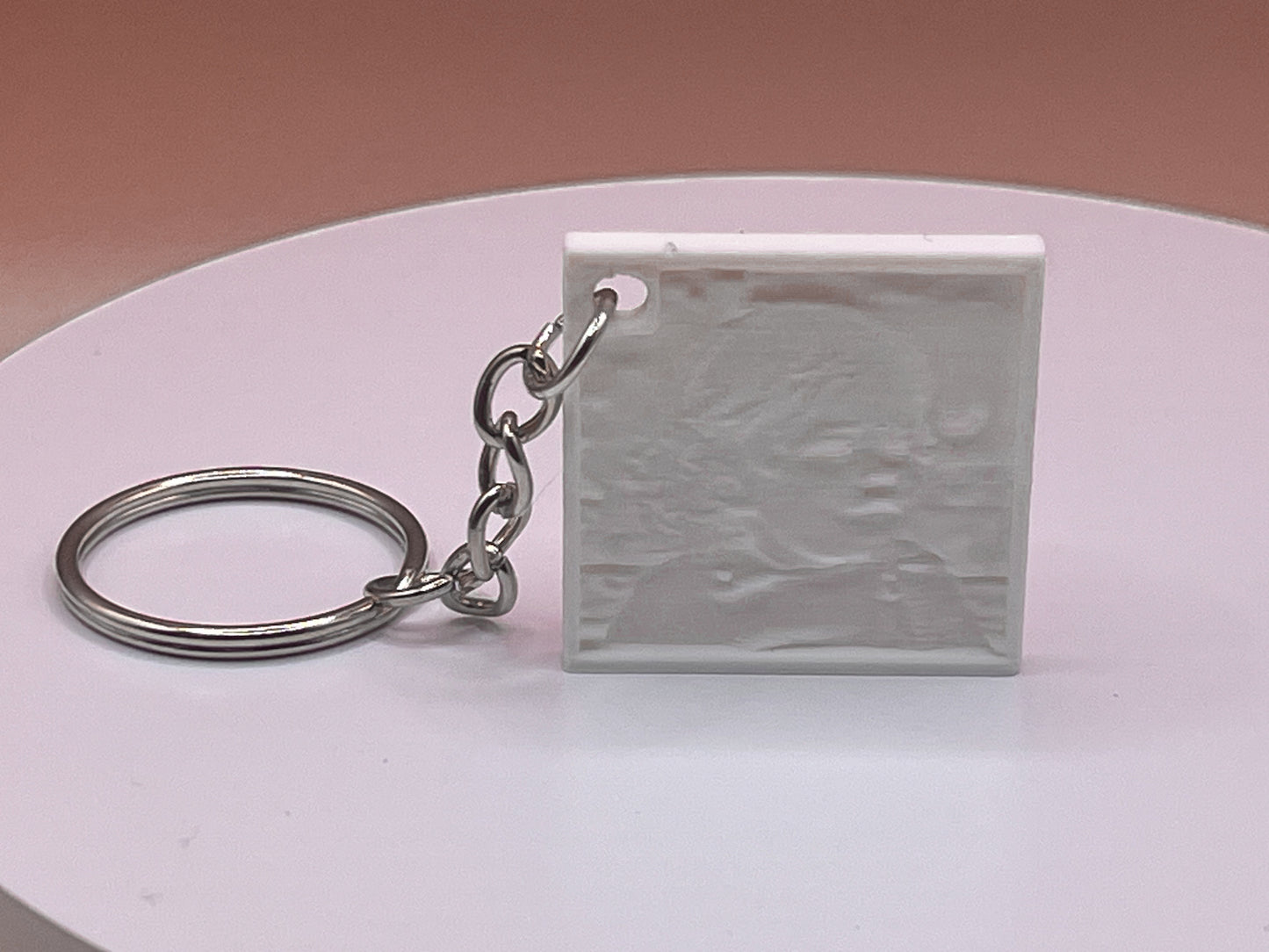 Lithophane Sleutelhanger Vierkant