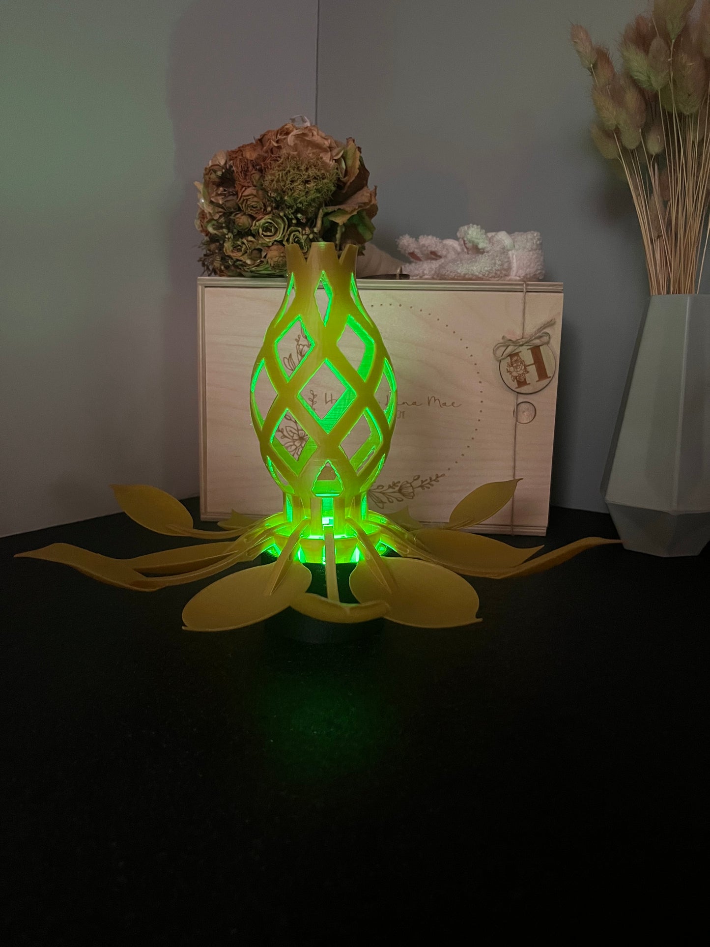 Bloemlamp – Sfeerlamp met openbloeiende bloembol & afstandsbediening