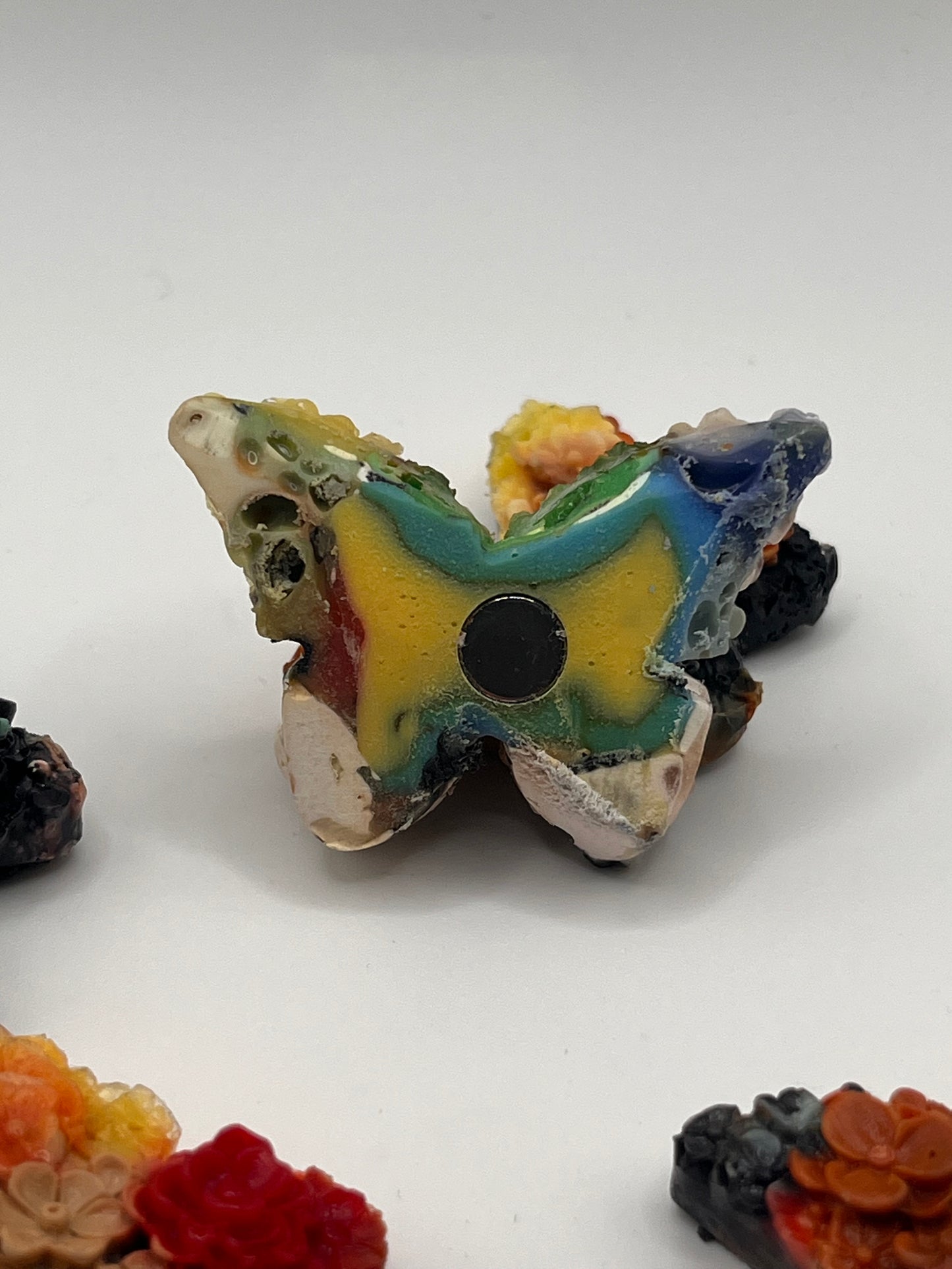 Vlindermagneetjes van gerecycleerd 3D-printmateriaal - elke keer een verrassing