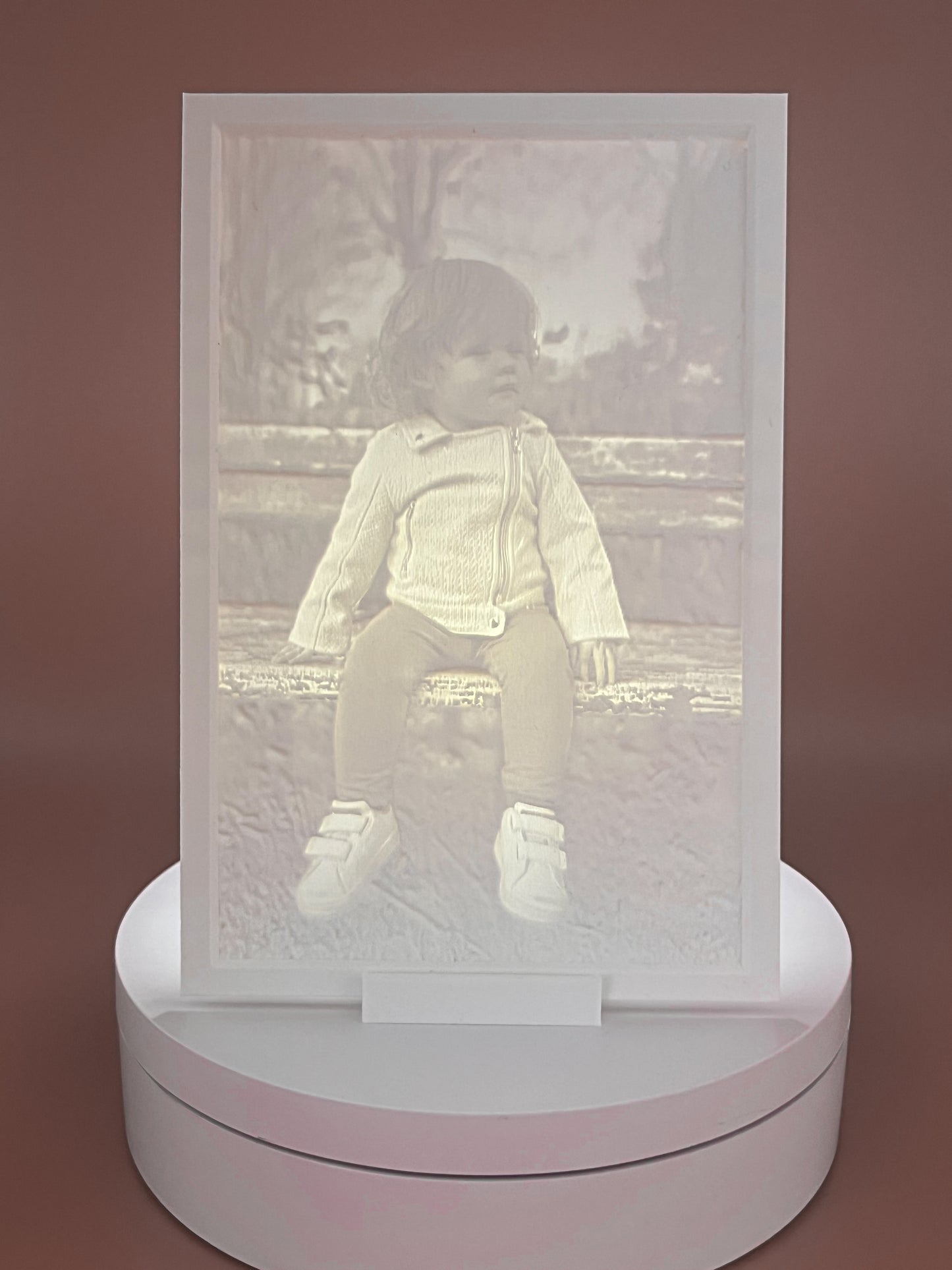 Persoonlijke Lithophane (10 × 13 cm) – Met Houder & LED-verlichting