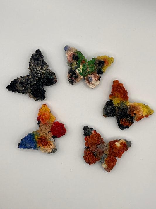 Vlindermagneetjes van gerecycleerd 3D-printmateriaal - elke keer een verrassing