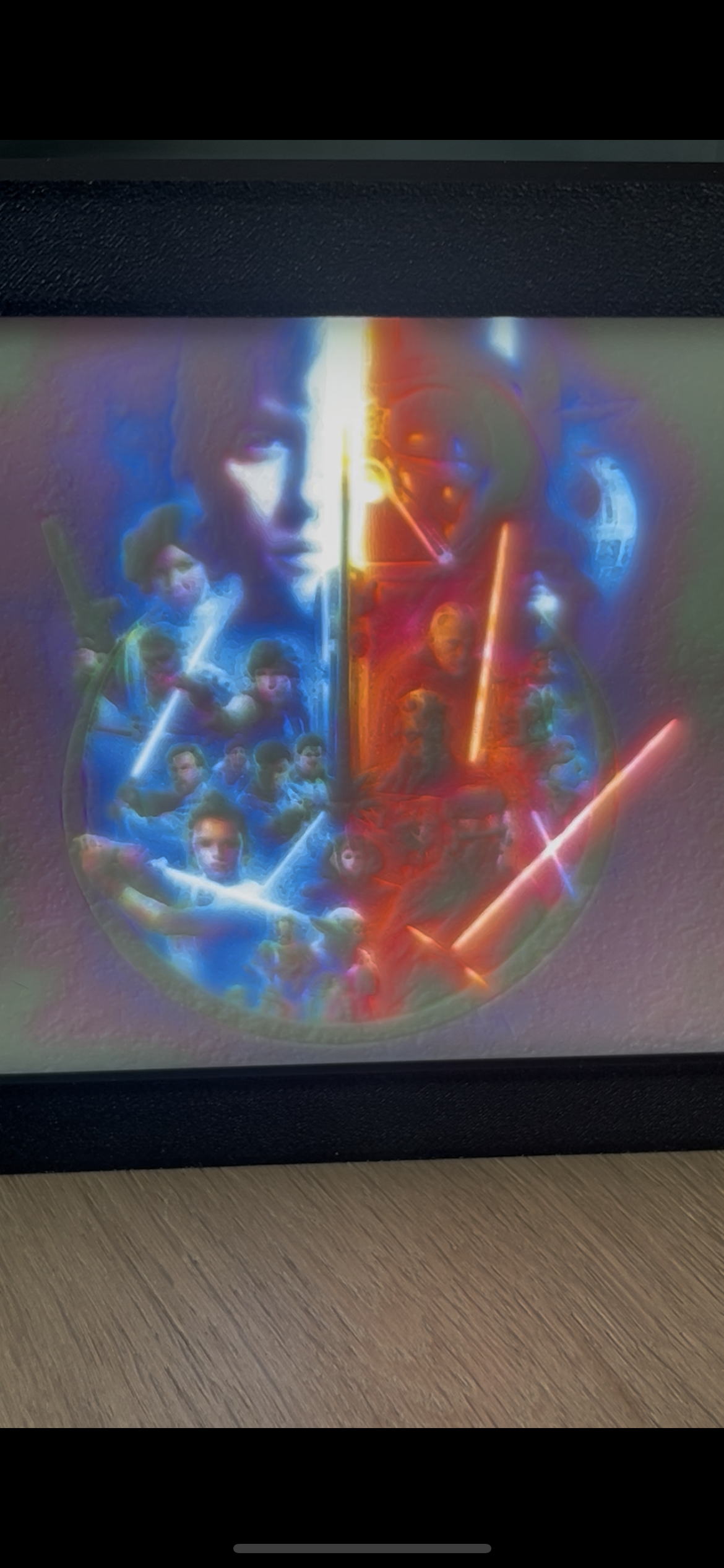 Mono of Kleuren Lithophane in verlichte kader – laat jouw herinnering stralen, dag en nacht