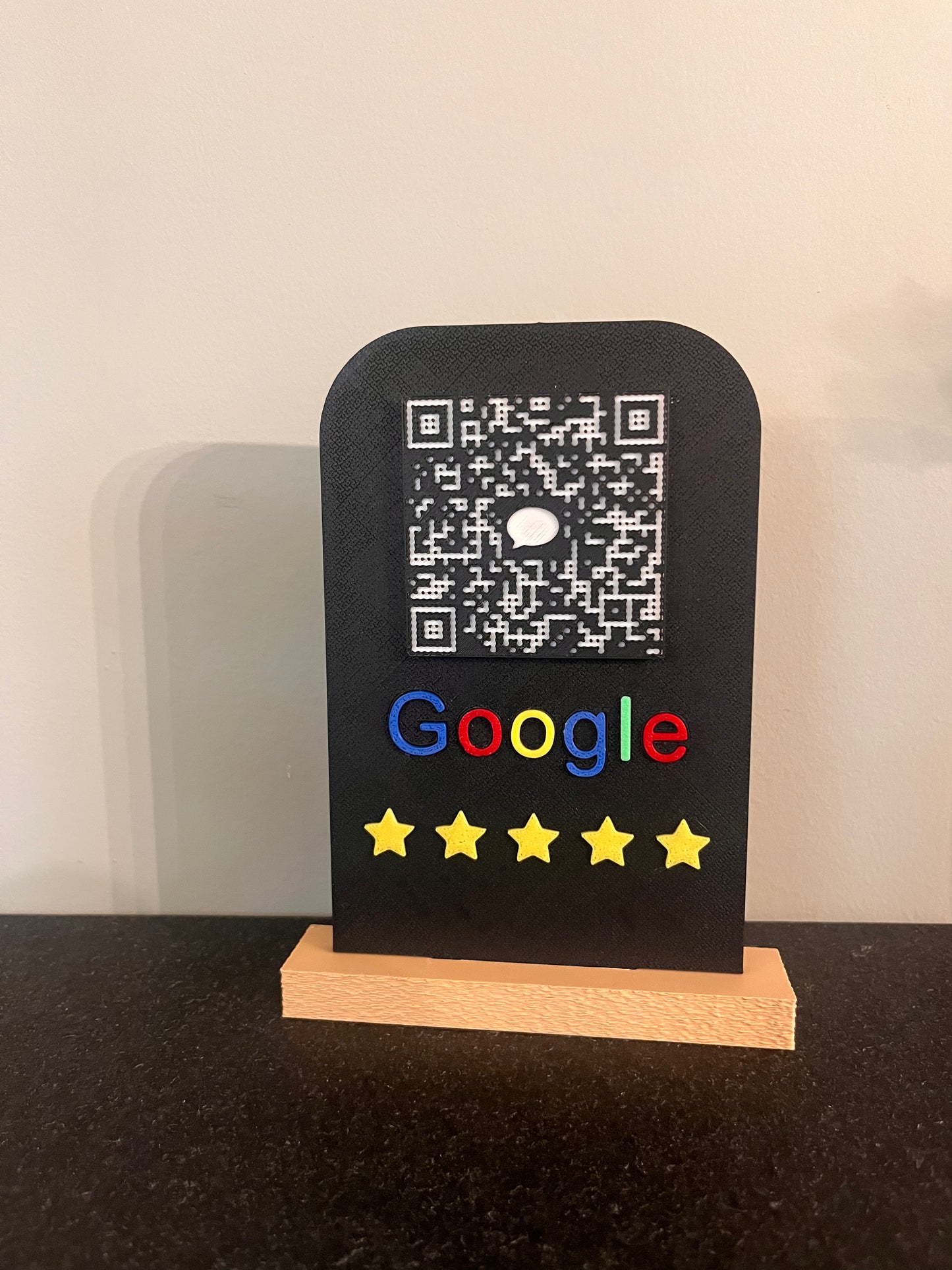 QR-bordje – Google Reviews (gepersonaliseerd)